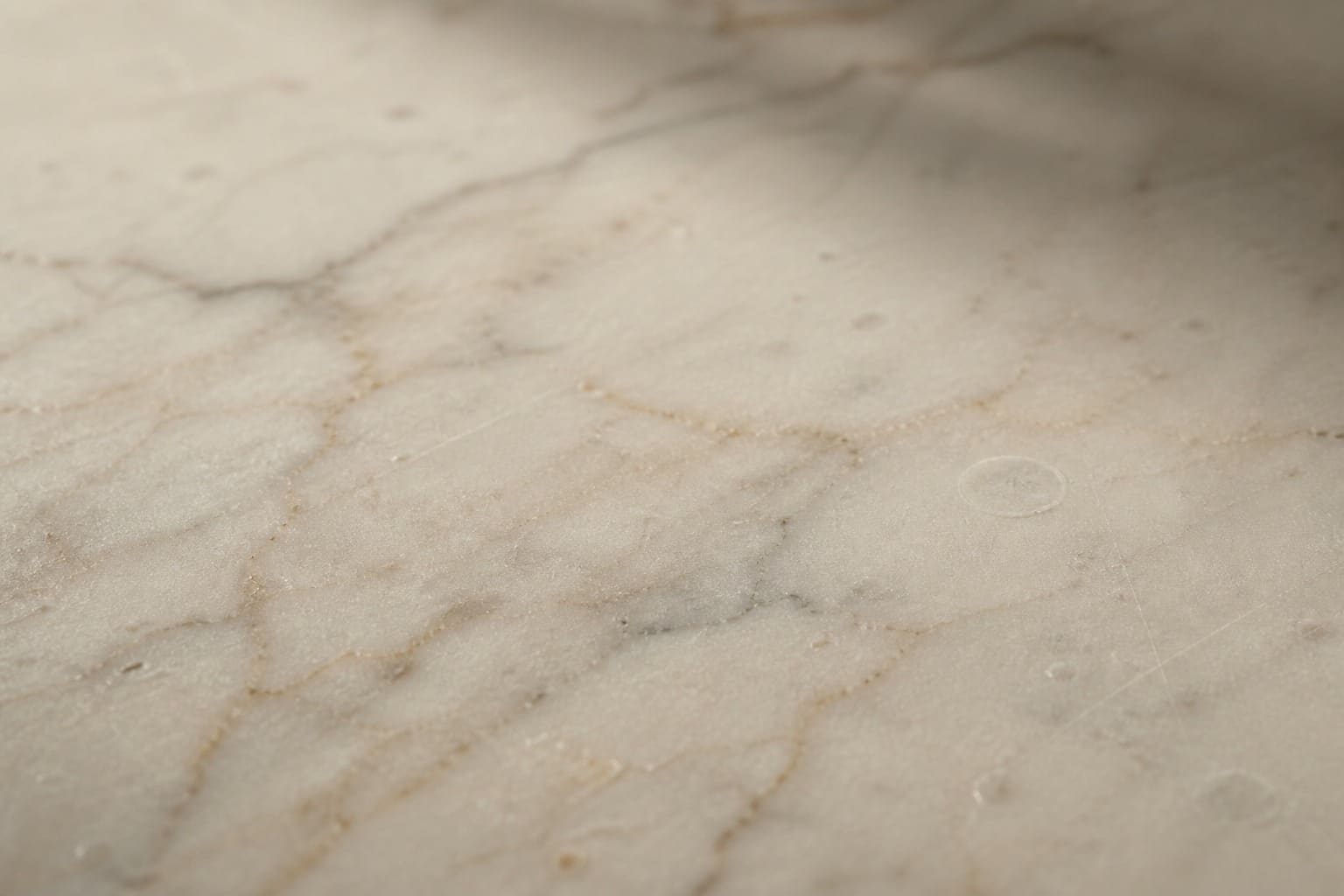 Honed ivory marble countertop texture